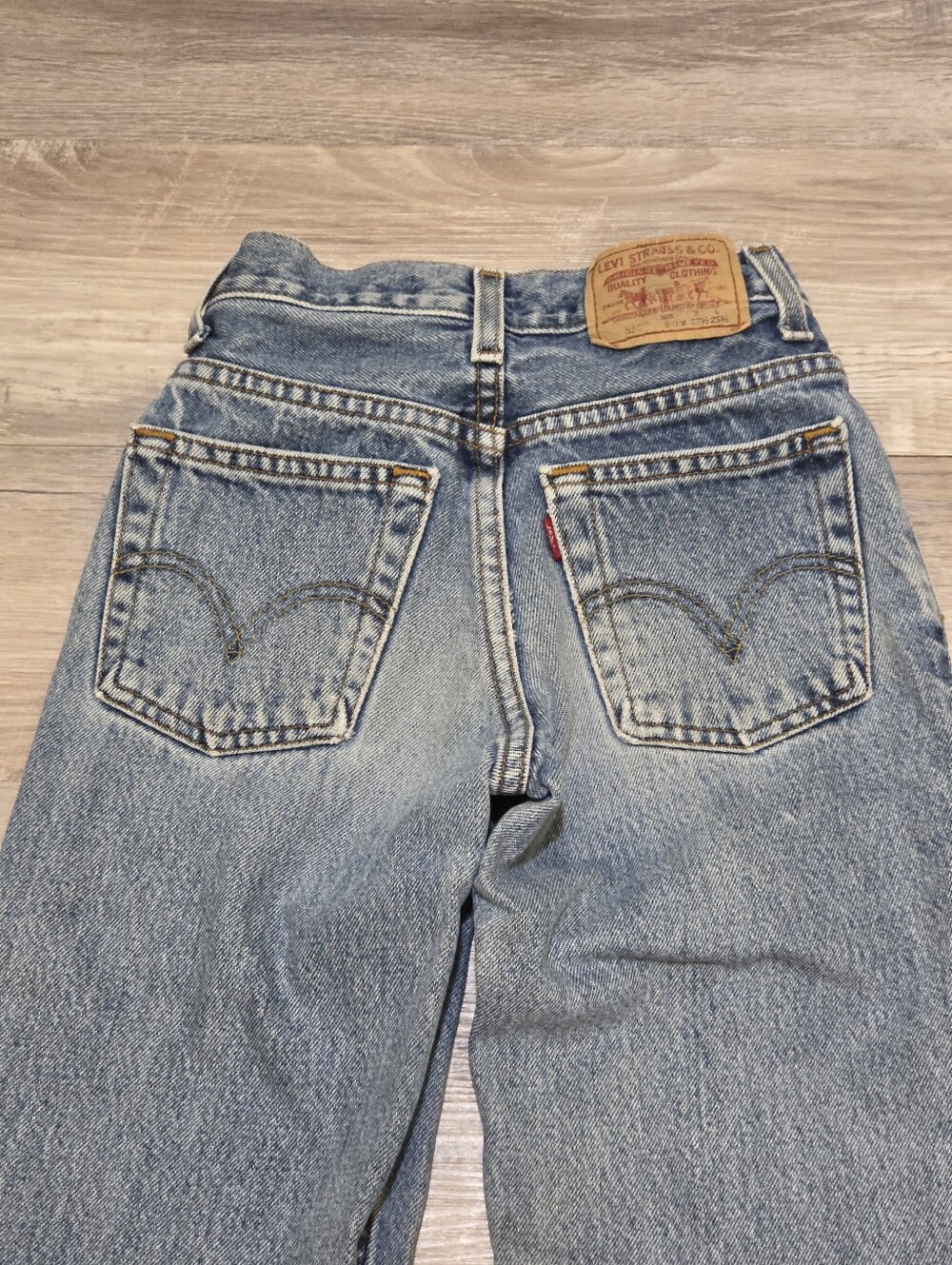 VTG Levis 550 Straight-Leg Med/Light Wash Jeans Boys 9 Slim - Picture 7 of 12